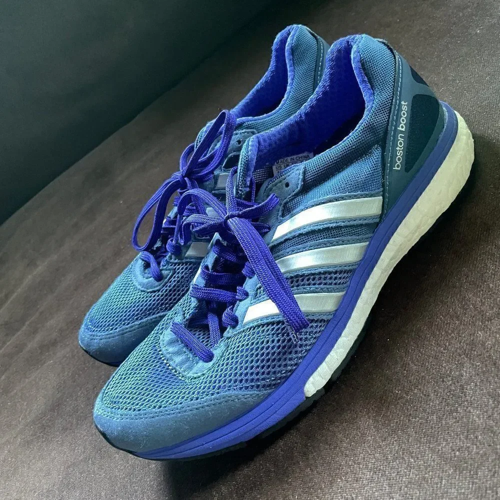 Mint Condition Adidas Boston Boost Prussian Blue Womens 6.5 US 38 EUR